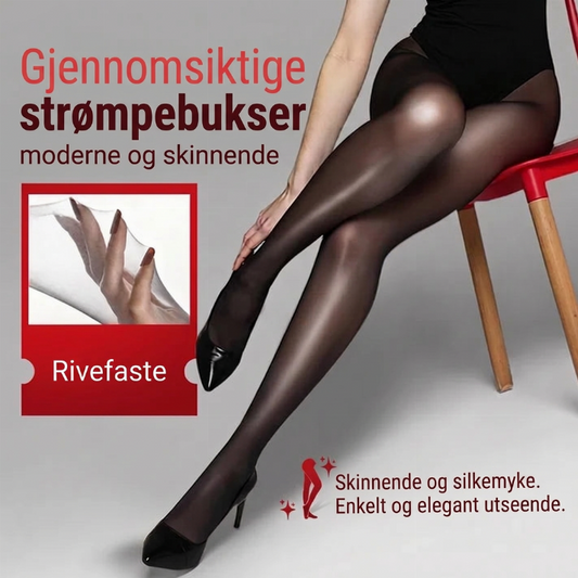 💖 Hverdags Comfort | Jevne og skinnende strømpebukser med høy midje for dam – Kjøp 1 Få 1 Gratis