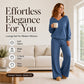 Women's off-shoulder sweatshirt & pants set – Mykt og avslappet antrekk ✨👚👖
