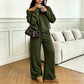 Women's off-shoulder sweatshirt & pants set – Mykt og avslappet antrekk ✨👚👖