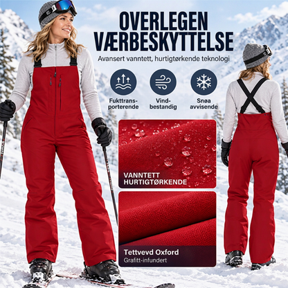 Vanntette skibukser med seler for herrer og damer – Trygg og tørr på fjellet ✨🎿❄️