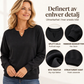Casual split V-hals genser for kvinner – Myk og stilren hverdagsfavoritt ✨👚💫
