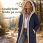 Vendbar, polstret kåpe med hette – Slank passform og dobbel stil ✨🧥💫