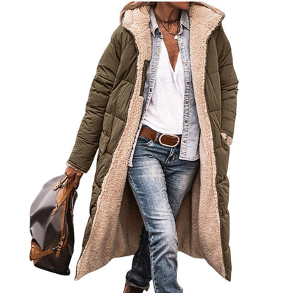 Vendbar, polstret kåpe med hette – Slank passform og dobbel stil ✨🧥💫