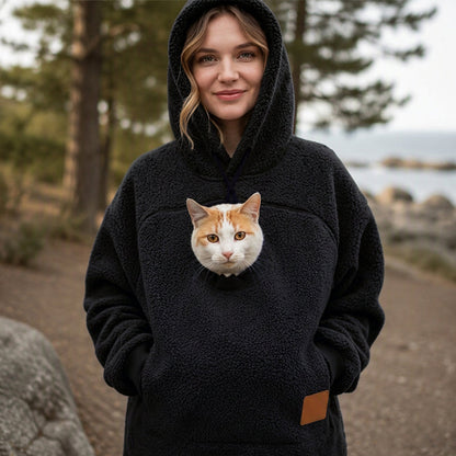 Hettegenser med plysjfôr og dyremotiv, for både menn og kvinner – et varmt og søtt vinterantrekk ✨🐶🧥