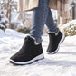 Unisex vinter varme sklisikre på-trekk-sko – Enkle å ta på, varme og trygge ✨👟🌸