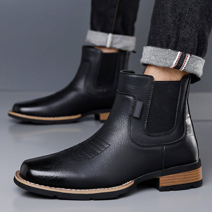 🔥 50% RABATT 🔥 Chelseastøvler for menn – vintage-stil uten lisser 🥾