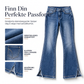 Damejeans med høy midje – Retro utførelse og utslåtte ben ✨👖🌸