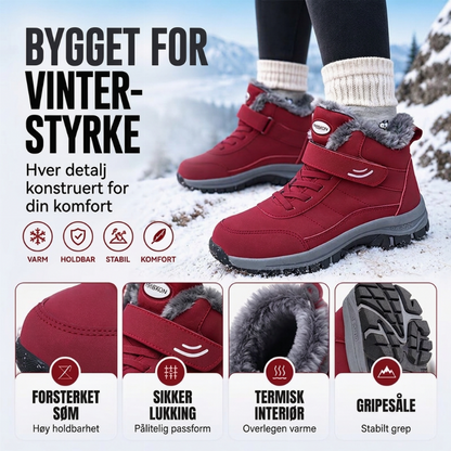 Varme snøstøvler med fleecefôr – Myke, komfortable og stilfulle ✨👢❄️