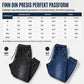 Uformelle vaskede denim joggebukser for menn – Med mansjettkant ✨👖🧺