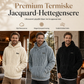 Herre vintergenser med fleecefor og jacquardmønster – Varm pullover til utendørs bruk ✨👕❄️