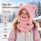 Koselig barnebalaklava med søte bjørneører – Varm og myk ✨🧸❄️