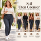 Damejeans med strikk og høyt liv – Komfortabel og stilfull passform ✨👖💫
