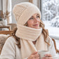 Varmt hette-skjerf for kvinner – Mykt og koselig til vinterbruk ✨🧣❄️