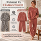 Koselig pyjamasset i korallfløyel for kvinner – Varmt og mykt til kalde netter ✨🌙🧸