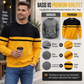 Herre, casual crewneck genser med fargeblokkering