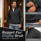 Uformell varm genser med halv glidelås for menn – Koselig og stilfull til hverdags ✨🧥🍂